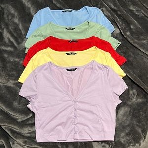 These are super cute cropped tee-shirts from SHEIN
